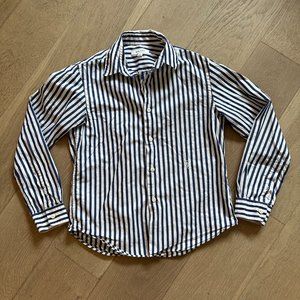Sporty & Rick XS Blue & White Striped Long Sleeve Button Down - Gently Used